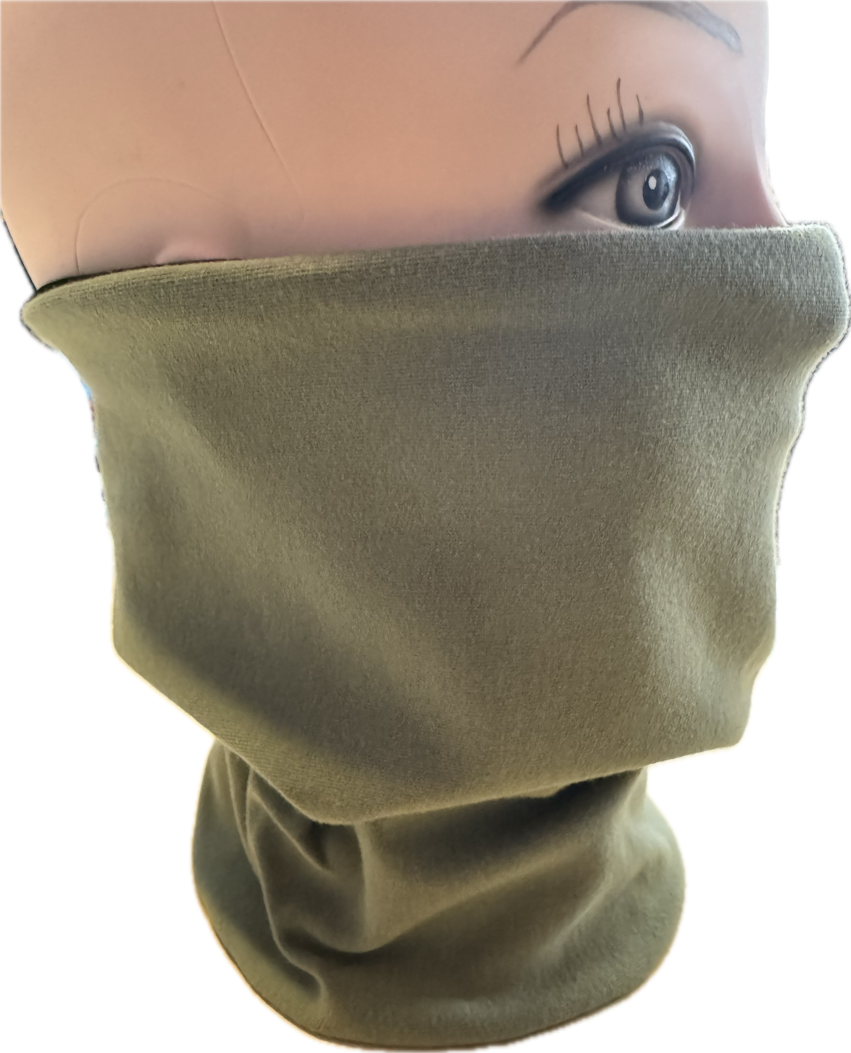 BAMBUSOVÁ ČEPICE HOMELESS+NÁKRČNÍK khaki